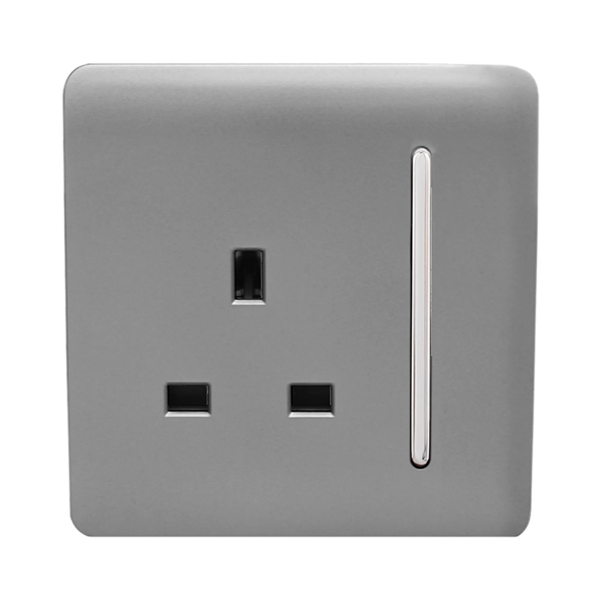 ART-SKT13LG  1 Gang 13Amp Switched Single Socket Light Grey